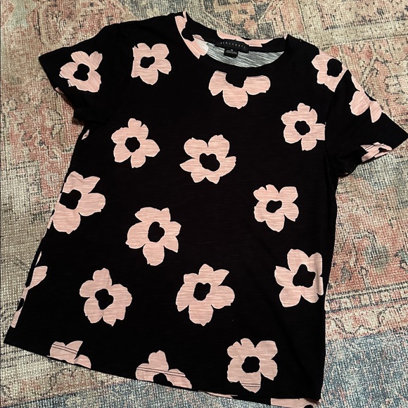 Anthropologie Sanctuary Floral Top Short Sleeve - Picture 2 of 5
